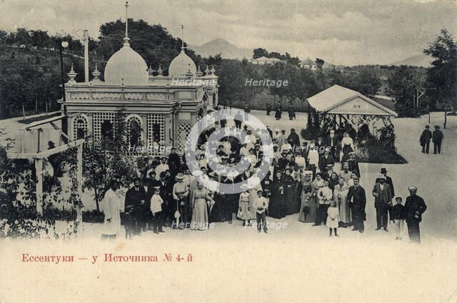 Mineral water spring no 4, Yessentuki, Russia, 1900s.  Artist: Anon
