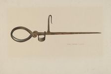 Miner's Candlestick, c. 1940. Creator: Rose Campbell-Gerke