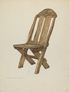 Miner's Chair - Hand Made, c. 1940. Creator: Rose Campbell-Gerke