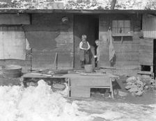 Miner's home, company-owned, Blue Blaze Coal Company, Consumers, near Price, Utah, 1936. Creator: Dorothea Lange
