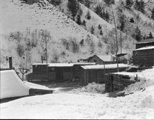 Miner's housing, company-owned, in Utah coal town, Consumers, near Price, Utah, 1936. Creator: Dorothea Lange