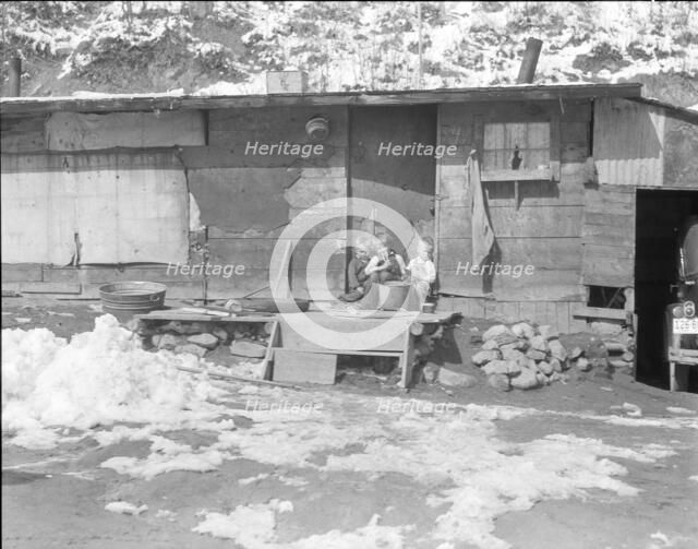 Miner's shack, Blue Blaze coal mine, Consumers, near Price, Utah, 1936. Creator: Dorothea Lange.