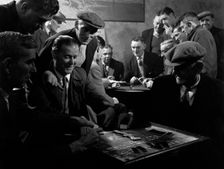 Miners socialising at the miners welfare club, Horden Colliery, Sunderland, Tyne and Wear, 1964. Creator: Michael Walters