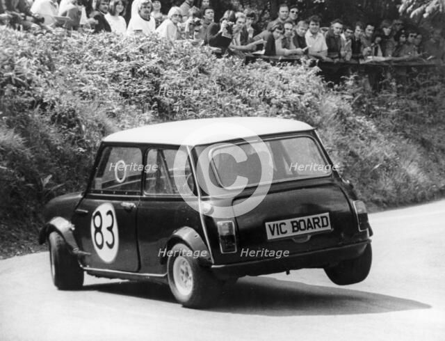 Mini Cooper S, Wiscombe Hill Climb, Honiton, Devon, 1975. Artist: Unknown