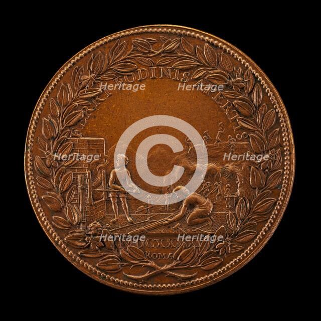 Mining Works on Monte Leone [reverse], 1641. Creator: Gaspare Morone Mola.