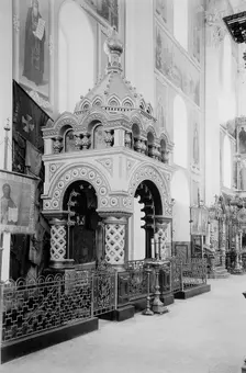 Minin's Tomb in the Saviour Cathedral in the Nizhny Novgorod Kremlin, Russia, 1896. Artist: Maxim Dmitriev
