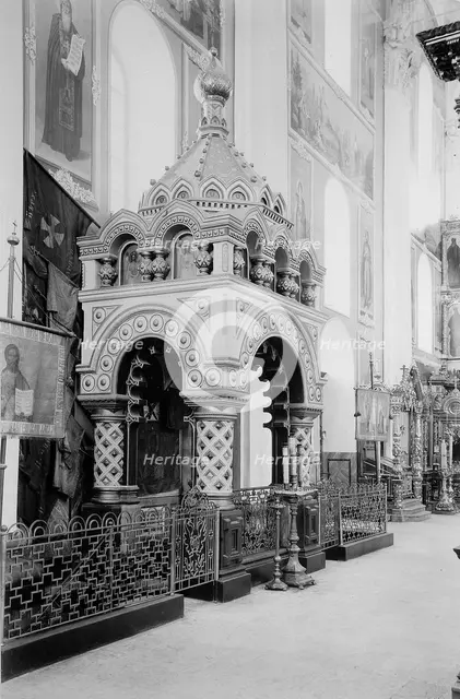 Minin's Tomb in the Saviour Cathedral in the Nizhny Novgorod Kremlin, Russia, 1896.  Artist: Maxim Dmitriev