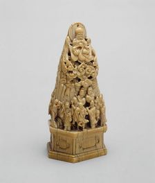 Miniature Mountain with Shoulao (God of Longevity)..., Ming dynasty (1368-1644), 16th century. Creator: Unknown