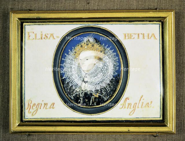 Miniature of Elizabeth I (1533-1603) Queen of England and Ireland (1558-1603) Artist: Nicholas Hilliard