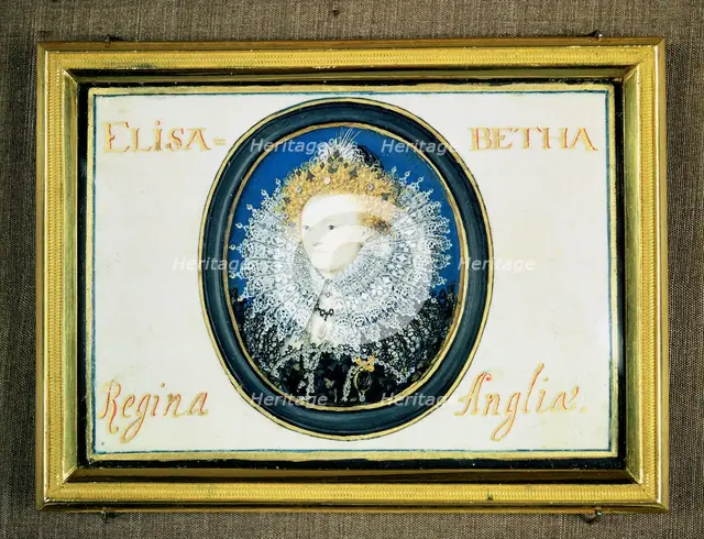 Miniature of Elizabeth I (1533-1603) Queen of England and Ireland (1558-1603) Artist: Nicholas Hilliard