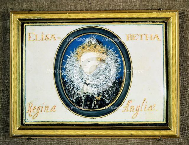 Miniature of Elizabeth I (1533-1603) Queen of England and Ireland (1558-1603) Artist: Nicholas Hilliard