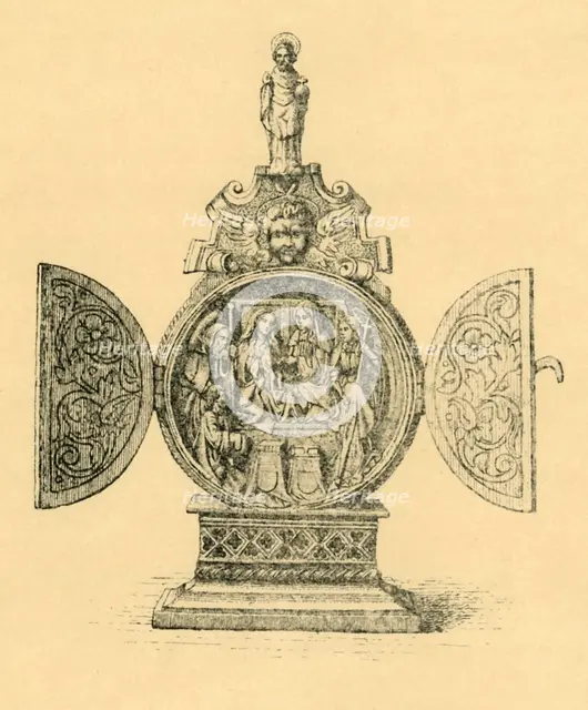 Miniature altar, 1500-1570, (1881).  Creator: D Jones.