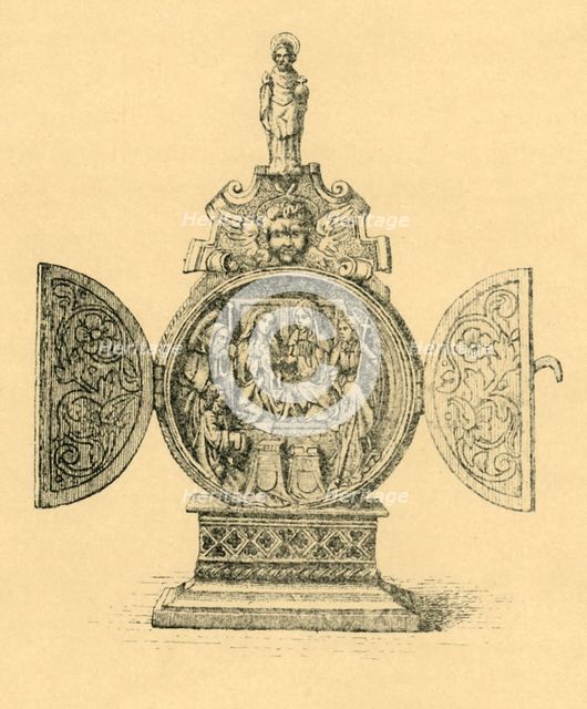 Miniature altar, 1500-1570, (1881).  Creator: D Jones.