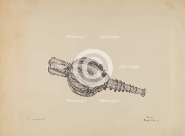 Miniature Bellows Bottle, c. 1936. Creator: John Tarantino.