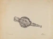 Miniature Bellows Bottle, c. 1936. Creator: John Tarantino