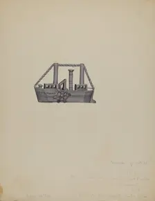 Miniature Boat, c. 1936. Creator: Raoul Du Bois