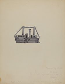Miniature Boat, c. 1936. Creator: Raoul Du Bois