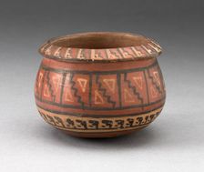 Miniature Bowl with Geometric Textile-Like Pattern, A.D. 1450/1532. Creator: Unknown