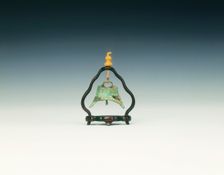 Miniature bronze bell with clapper, Xia dynasty (?), China, c2100 BC. Creator: Unknown