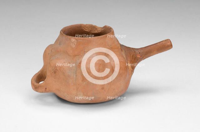 Miniature Cup with Handle and Side Spout, A.D. 500/800. Creator: Unknown.