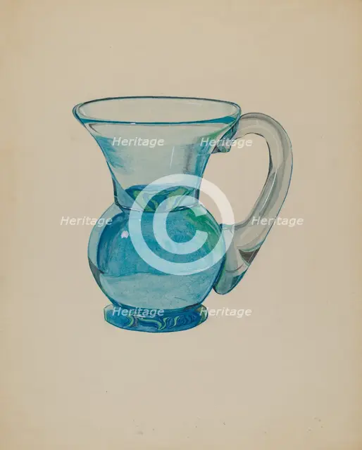 Miniature Cup (Blue), c. 1937. Creator: Dorothy Posten.