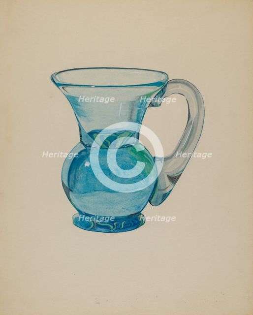 Miniature Cup (Blue), c. 1937. Creator: Dorothy Posten.