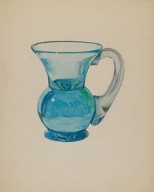 Miniature Cup (Blue), c. 1937. Creator: Dorothy Posten