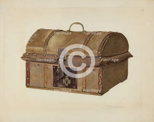 Miniature Chest, 1939. Creator: Carl Buergerniss.