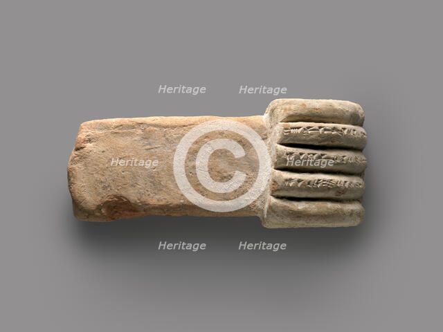 Miniature corbel in the shape of a hand, ca. 883-859 B.C. Creator: Unknown.