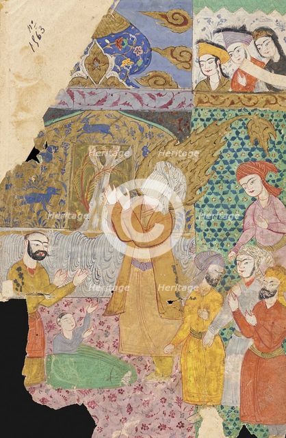 Miniature Depicting Prophet, 17th century or later. Creator: Unknown.