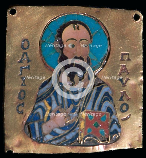 Miniature depiction of St Paul, 10th century. Artist: Unknown