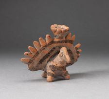 Miniature Figure in the Form of a Bird with Exaggerated Tailfeathers, c. A.D. 200. Creator: Unknown