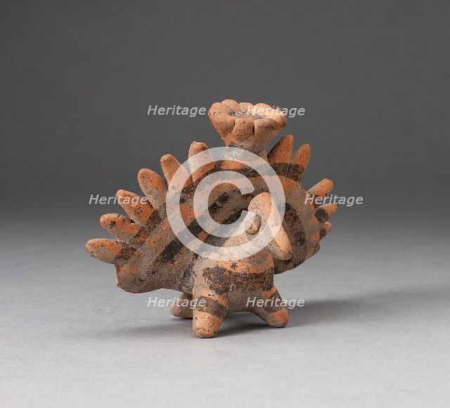 Miniature Figure in the Form of a Bird with Exaggerated Tailfeathers, c. A.D. 200. Creator: Unknown.