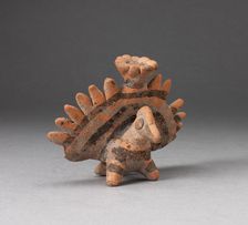 Miniature Figure in the Form of a Bird with Exaggerated Tailfeathers, c. A.D. 200. Creator: Unknown