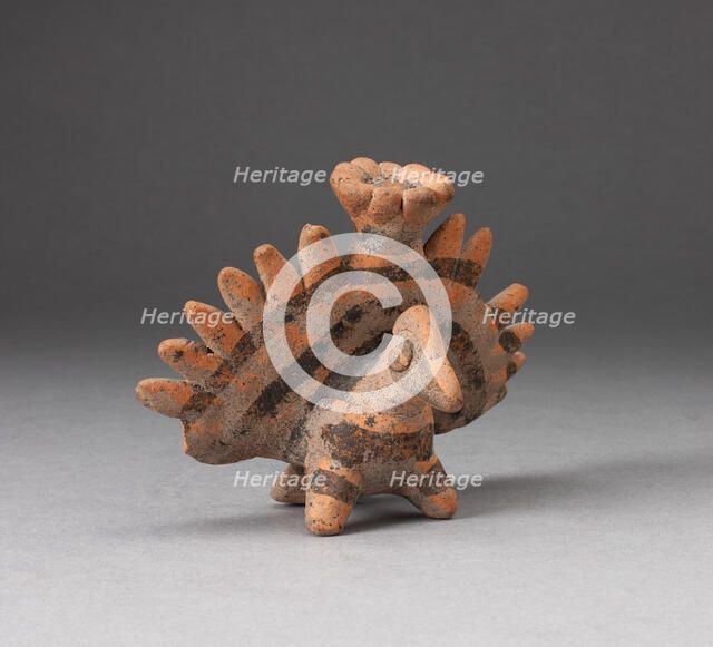 Miniature Figure in the Form of a Bird with Exaggerated Tailfeathers, c. A.D. 200. Creator: Unknown.