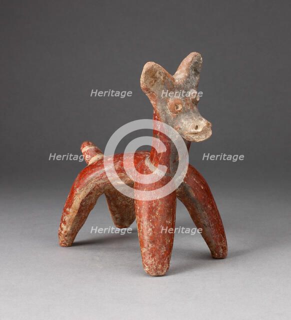 Miniature Figure of a Standing Deer, 100 B.C./A.D. 300. Creator: Unknown.