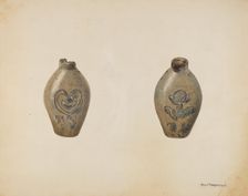 Miniature Flask, c. 1939. Creator: John Tarantino
