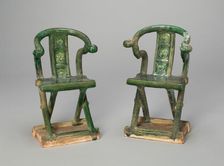 Miniature Folding Chairs (Mingqi), Ming dynasty (1368-1644). Creator: Unknown