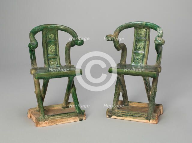 Miniature Folding Chairs (Mingqi), Ming dynasty (1368-1644). Creator: Unknown.
