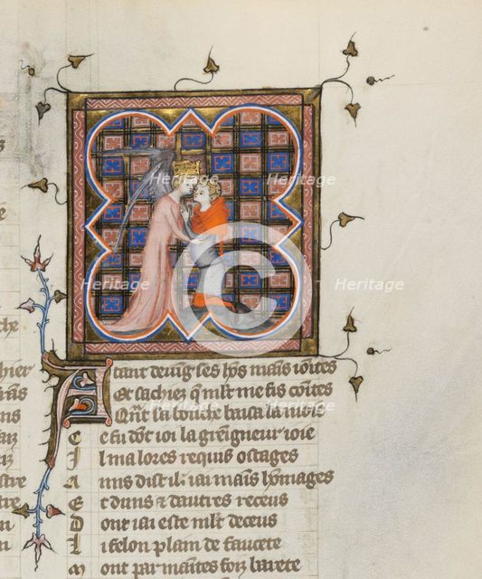 Miniature from a manuscript of the Roman de la Rose by Guillaume de Lorris and Jean de Meun, 1353. Artist: Master of the Rose novels (active Second Half of 14th cen.)