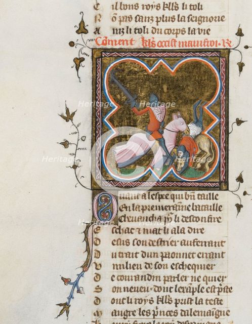 Miniature from a manuscript of the Roman de la Rose by Guillaume de Lorris and Jean de Meun, 1353. Artist: Master of the Rose novels (active Second Half of 14th cen.)