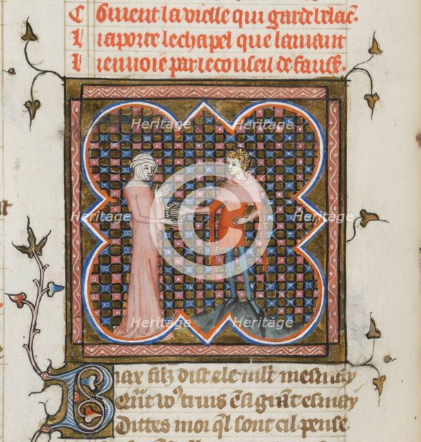 Miniature from a manuscript of the Roman de la Rose by Guillaume de Lorris and Jean de Meun, 1353. Artist: Master of the Rose novels (active Second Half of 14th cen.)