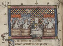 Miniature from Les dits de Watriquet de Couvin, 14th century. Creator: Maître de Watriquet (active 14th century)