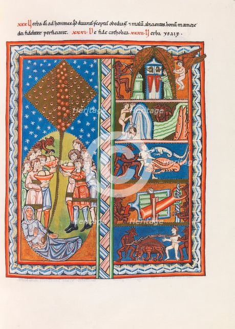 Miniature from Liber Scivias by Hildegard of Bingen, ca 1155. Creator: Anonymous.