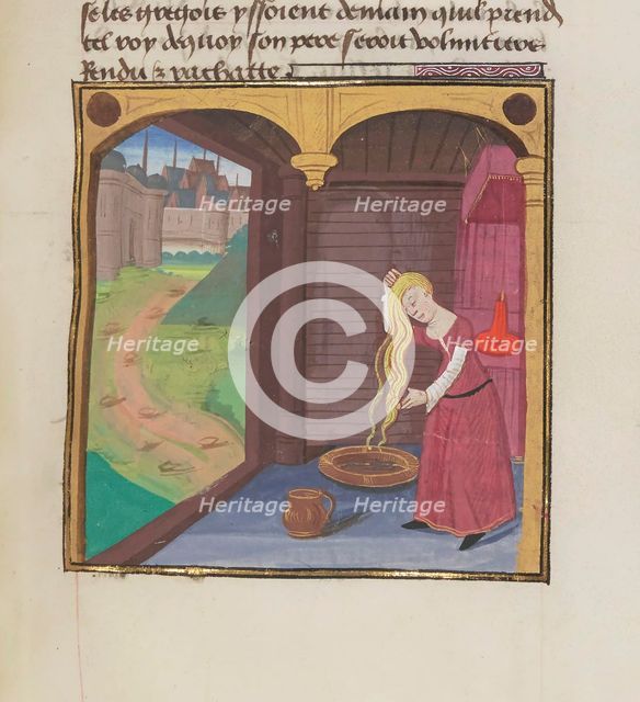 Miniature from Roman de Troie en prose (Français 254) , 1467. Creator: Anonymous master.