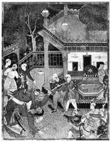 Miniature from the Dastan e-Amir Hamza, c1500 (1958)