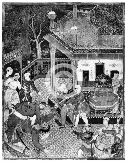 Miniature from the Dastan e-Amir Hamza, c1500 (1958). Artist: Unknown