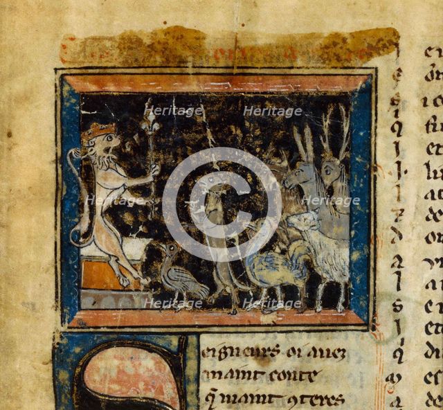 Miniature from the Le Roman de Renart , 13th century. Creator: Anonymous.
