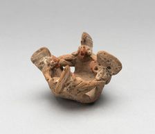 Miniature Group of Four Figures in a Circle with Linked Arms, 500 B.C./300 B.C. Creator: Unknown