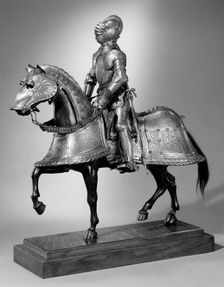 Miniature Italian-Style Armor for Man and Horse, ca. 1860. Creator: Possibly made by Granger LeBlanc (French, active ca. 1840-70)
